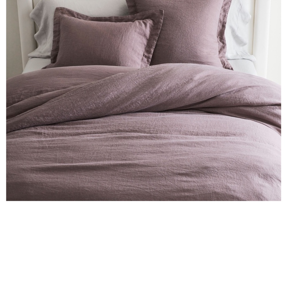 Pottery Barn Mauve Duvet Cover Set